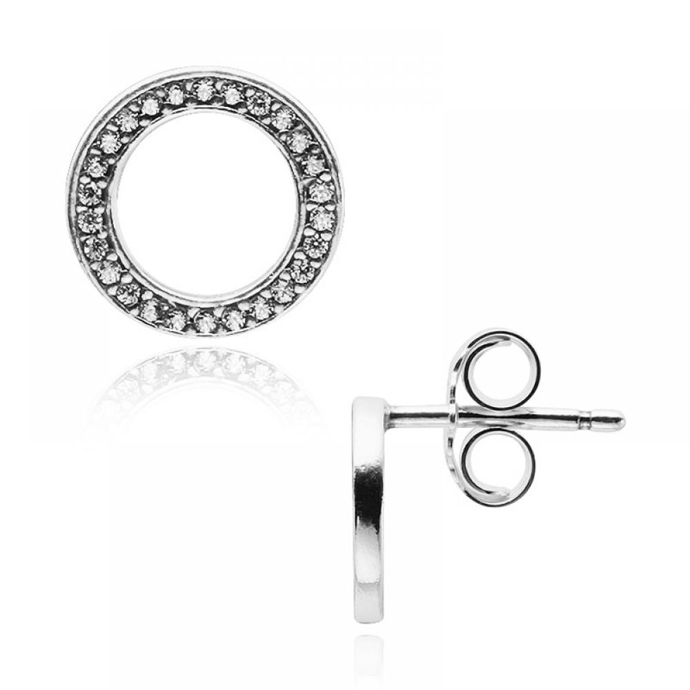 Pandora 290585cz Signature Forever Silberohrringe