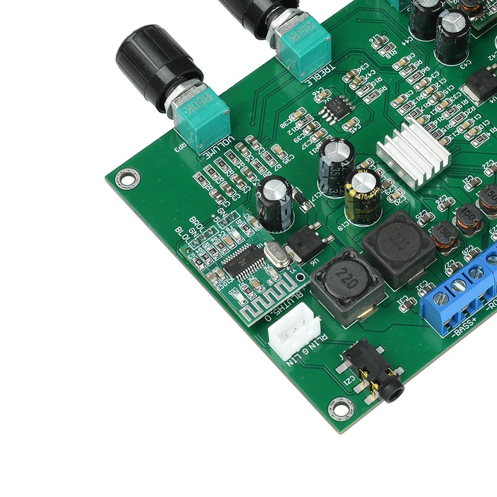 DC 9-18V 2.1 Channel Bt 5.4 Digital Amplifier Board High-Power 2 * 15W+30W Fever Subwoofer Module