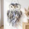 18.8in Owl Dreamcatcher Owl Handmade Dreamcatcher Owl Feather Decor  Bedroom Wall Decor