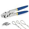 Wire Rope Crimping Tool Stainless Steel Wire Rope Sleeve Crimper Tool Kit Stainless Steel Wire Rope Crimping Plier