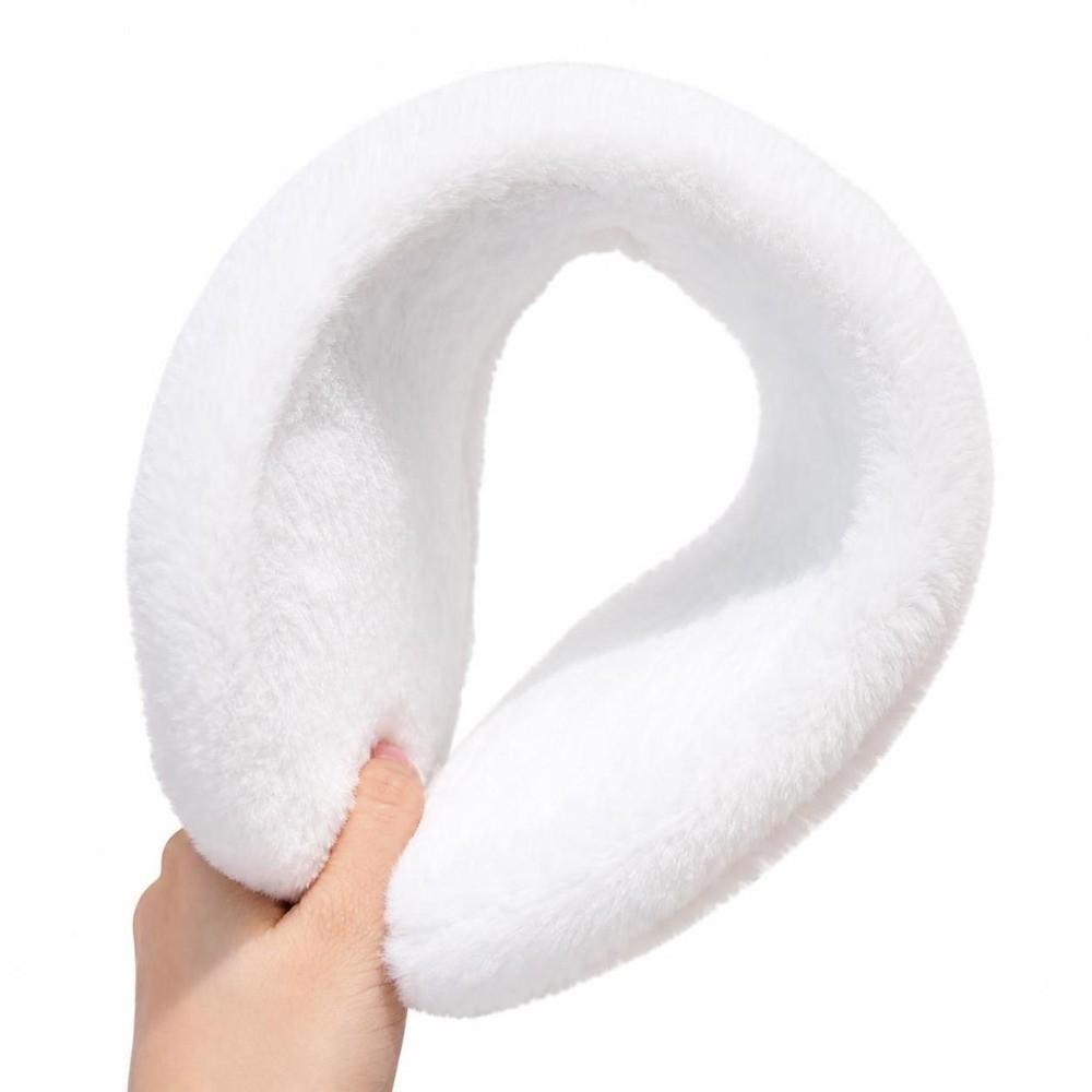 Portable Rear Hanging Ear Muffs Rear Worn Style Windproof Ear Covers Plush Ear Warmers  For Women