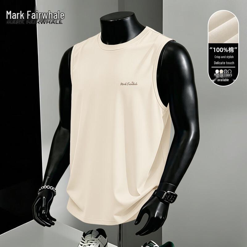Mark Hua Fei Men s Summer High Street Cotton Vest M