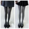 Women Vintage Sweet Girls Slimming Pantyhose Stockings Dark Floral Patterned Opaque Silky Skinny Tights Leggings Hosiery