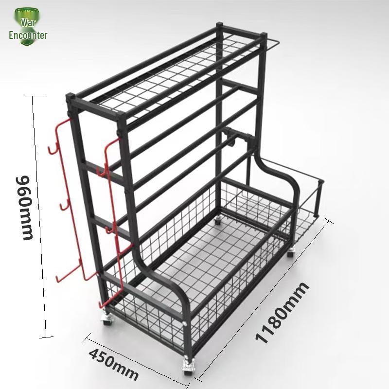 ZhanYu Movable Fitness Equipment Storage Rack