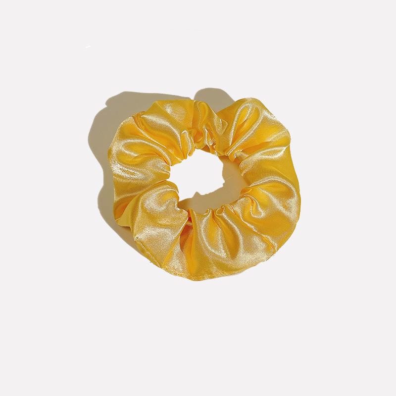 European-American Satin Pleated Hair Tie - French Minimalist Design