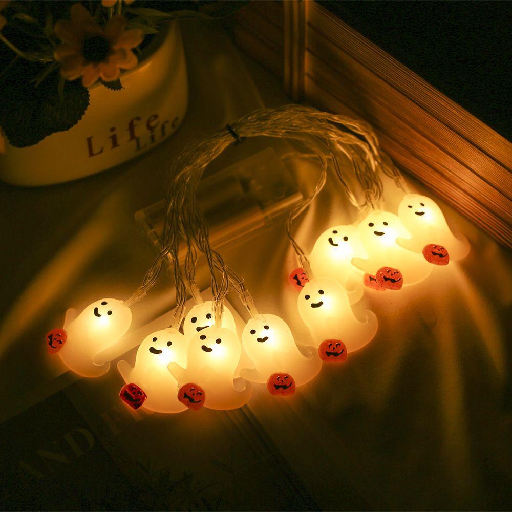 Pumpkin Bat Tombstone Lamp Lights Decor Led Skull Lights String Party Supplies Halloween Decoration