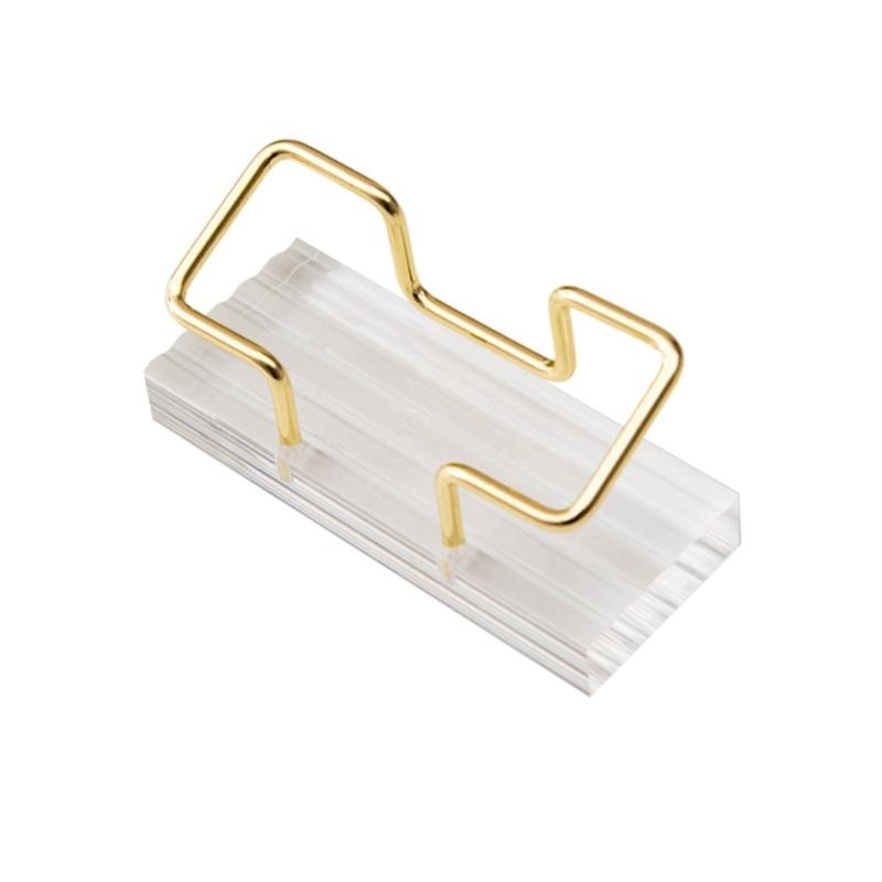 Metal Business Card Holders Business Card Stand Postcard Holders Creative Business Card Display Rack for Office Tabletop