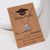 Cross-Border Creative Graduation Gift: Stainless Steel Frosted Gold Doctor's Hat Necklace for Women
