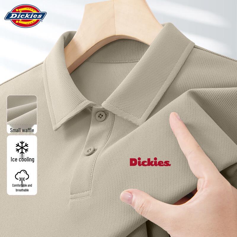 Мужская вафельная футболка-поло с коротким рукавом Dickies L