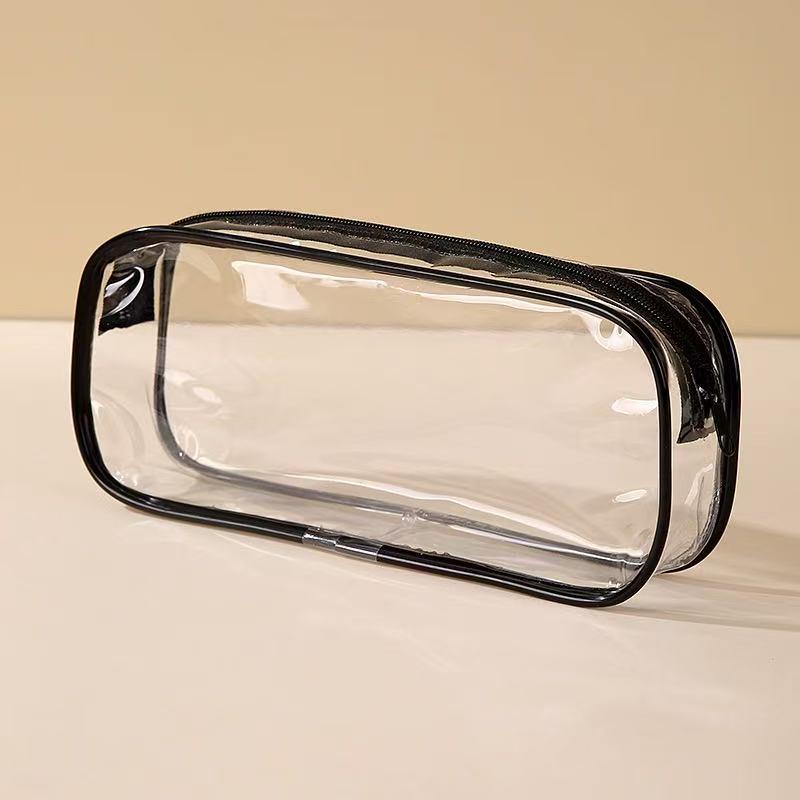 Large Capacity Transparent PVC Waterproof Stationery & Makeup Bag