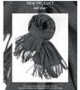 White Cashmere Scarf: Thickened, Solid Color, Versatile for Women & Men, Perfect for Autumn & Winter