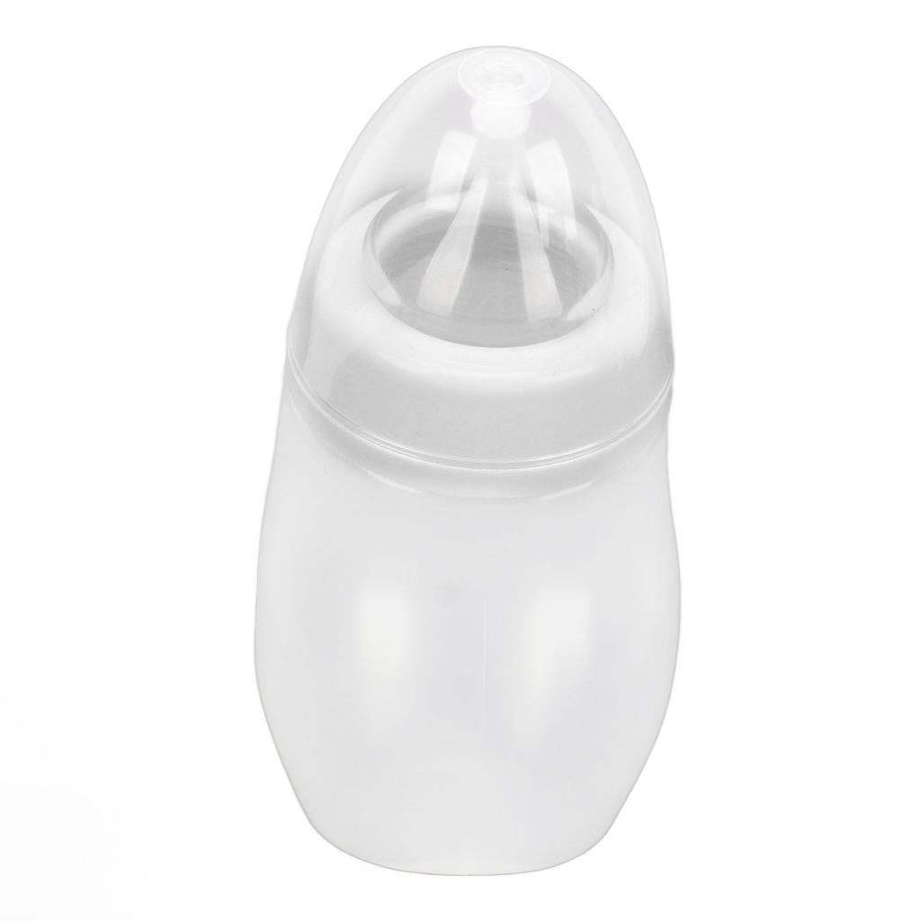 180ml Haustierfütterflasche Schiefkopf Haustierfütter-Saugerflasche für Babykatzen Hunde Weiß