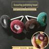 Nylon Fiber Polishing & Grinding Wheel Set with Shank - Scouring Pad & Wire Drawing Heads, Grinder Accessories
