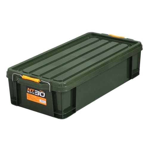 JEJ Astage NT Box #30 Green, Disaster Preparedness Container, Approx. 33.7cm W x 71.5cm D x 17.7cm H, Ideal for Tools and DIY