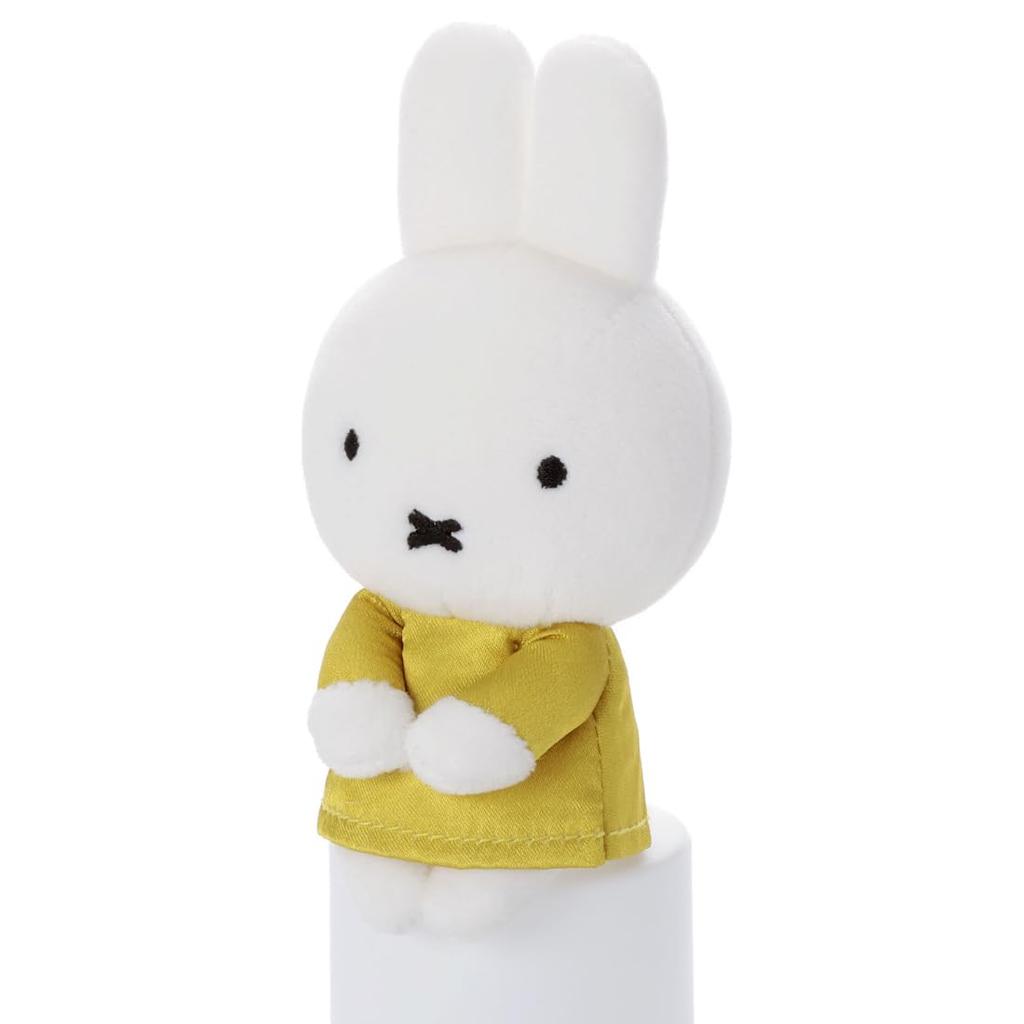 Bruna Miffy 70th Anniversary Gold Black Miffy Plush Approximately 14cm Tall & Chokkori-san (Gold) Toy,