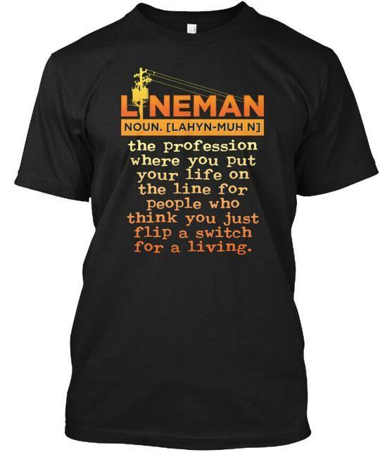 Lineman Past Buyers Exclusive T-Shirt Made in the USA Size S to 5XL M