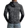 Herren UPF50+ Sonnenschutz Hoodie Langarm Schnelltrocknend Leicht Atmungsaktiv Sportshirt für Outdoor-Aktivitäten