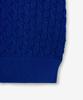 MINAV Strong Cotton Cable Punch Collar Knit [Cobalt Blue]