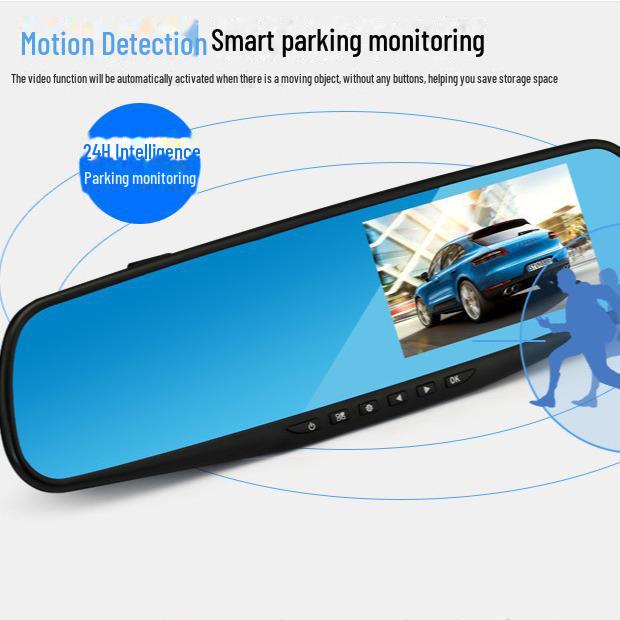 3,5 hüvelykes, kétlencsés tolatókép visszapillantó tükörrögzítő hurokrögzítéssel