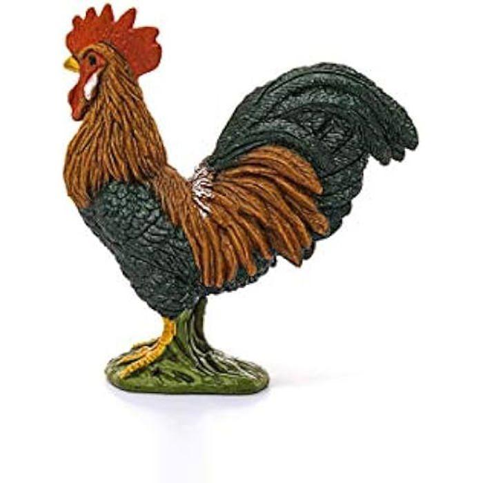 Figurine - SCHLEICH - Coq - Rouge - 3 ans et plus - 3 x 6 x 6 cm
