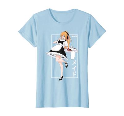 Japanese Anime Maid Kanji Otaku T-Shirt