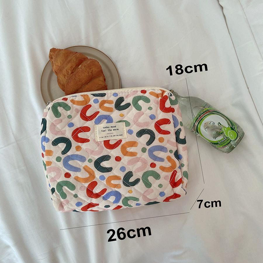 Large Capacity Women's Cosmetic Bags Cases Casual Ladies Small Storage Bag with Zipper Female Travel Clutch Bag Small Handbags