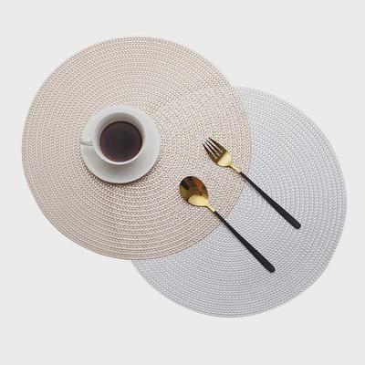 Pastoral Wheat Ear Round Coaster: Heat-Resistant, Anti-Scald PVC Table Mat for Restaurants & Hotels.