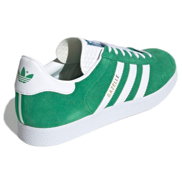 adidas Gazelle Green Unisex Sneakers Cloud-White Gold-Metallic H02215