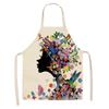 Cute Cartoon Animal Print Apron, Kawaii Cat & Owl Design, Kitchen Cooking Bib Multiple Sizes Available, Perfect for Baking Home