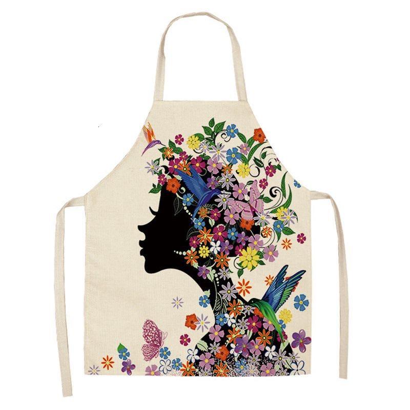 Cute Cartoon Animal Print Apron, Kawaii Cat & Owl Design, Kitchen Cooking Bib Multiple Sizes Available, Perfect for Baking Home