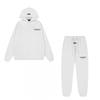 Mens Oversized Hooded Sweatshirt Set With 3D Silicone Letter Print Fleece-Lined Cotton Blend Loose Fit Streetwear