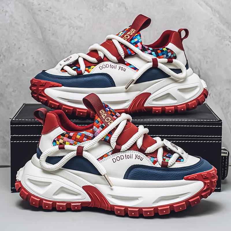 Shoes for Men High Quality Trend Light Platform Sneakers Fashion Retro Heightening Casual Thick Sole Men Shoes Zapatillas Hombre