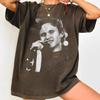 Ilia Malinin Vintage Damen T-Shirt Unisex Baumwoll-Tee Lässig Sommer Locker Streetwear Y2K Retro Porträt Charakter Quad Gott