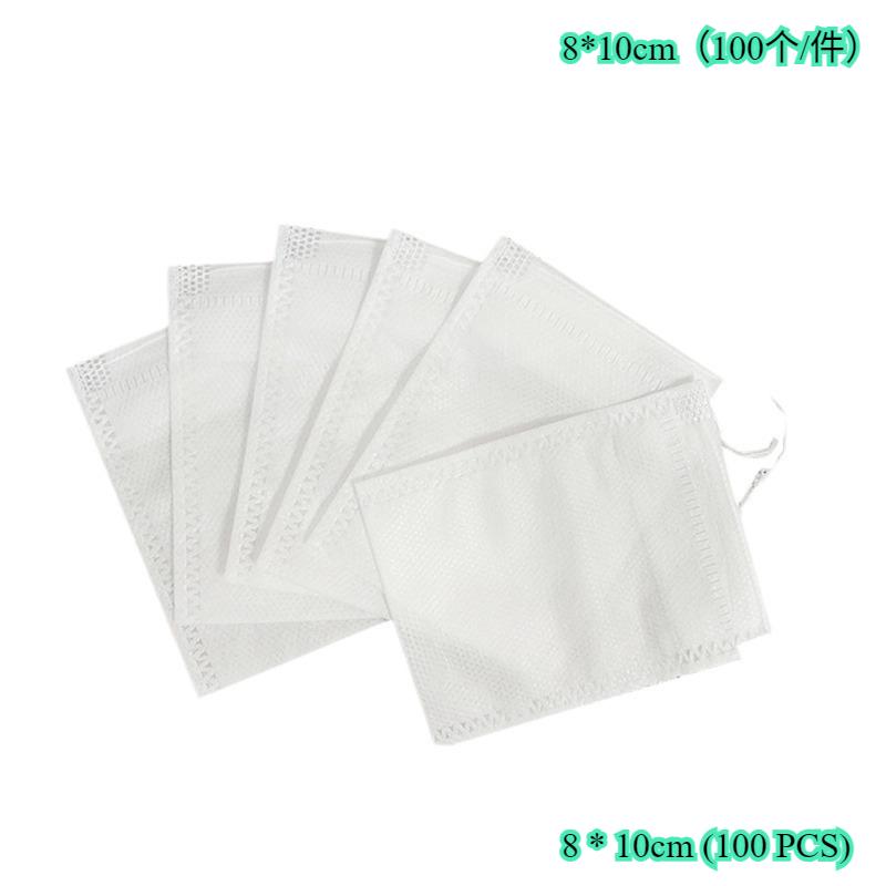 100 pcs disposable food grade tea decoction filter bags, brine bags, non-woven fruit bags