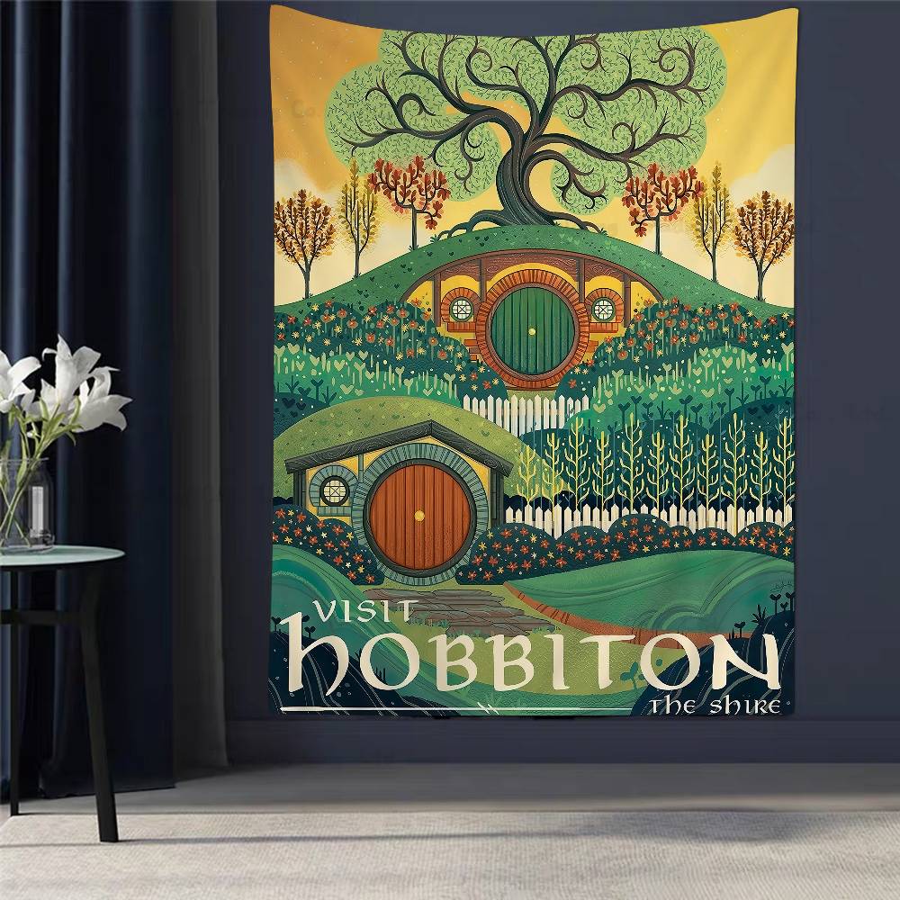 

Abstract Ring Art Retro Travel Cartoon Tapestry Art Science Fiction Room Home Decor Wall Hanging Sheets 74x94cm(29x37in)