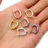 10pcs 3-Styles Gold Color French Earring Hooks Lever Back Open Loop Setting for DIY Earring Clips Clasp Jewelry Making Findings