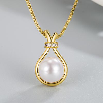 Lucky Bag Pearl Necklace Female Necklace Pendant Light Luxury Minority Clavicle Chain