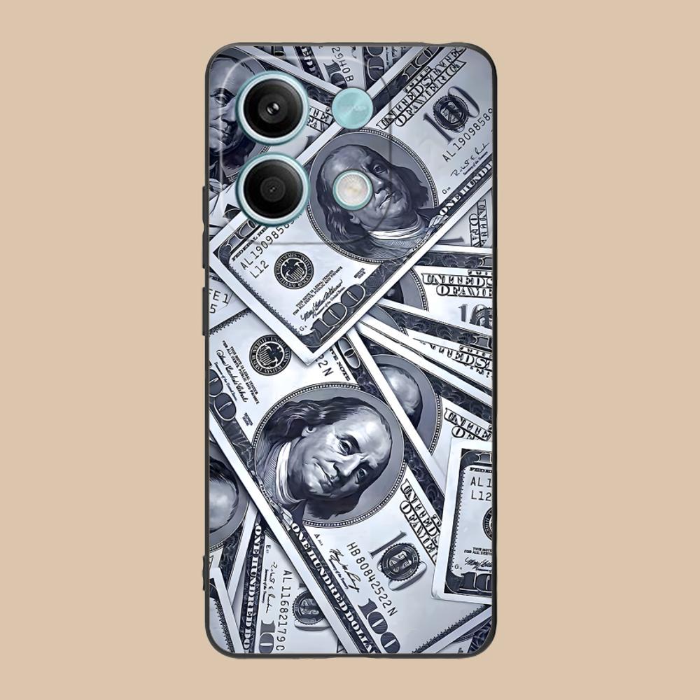 

USD Dollar Matte TPU Mobile Phone Case for Xiaomi 15 14 13 12 Mi 11 T Ultra Lite Pro S X 5G Colorful Printing Cover Xiaomi 11T Pro