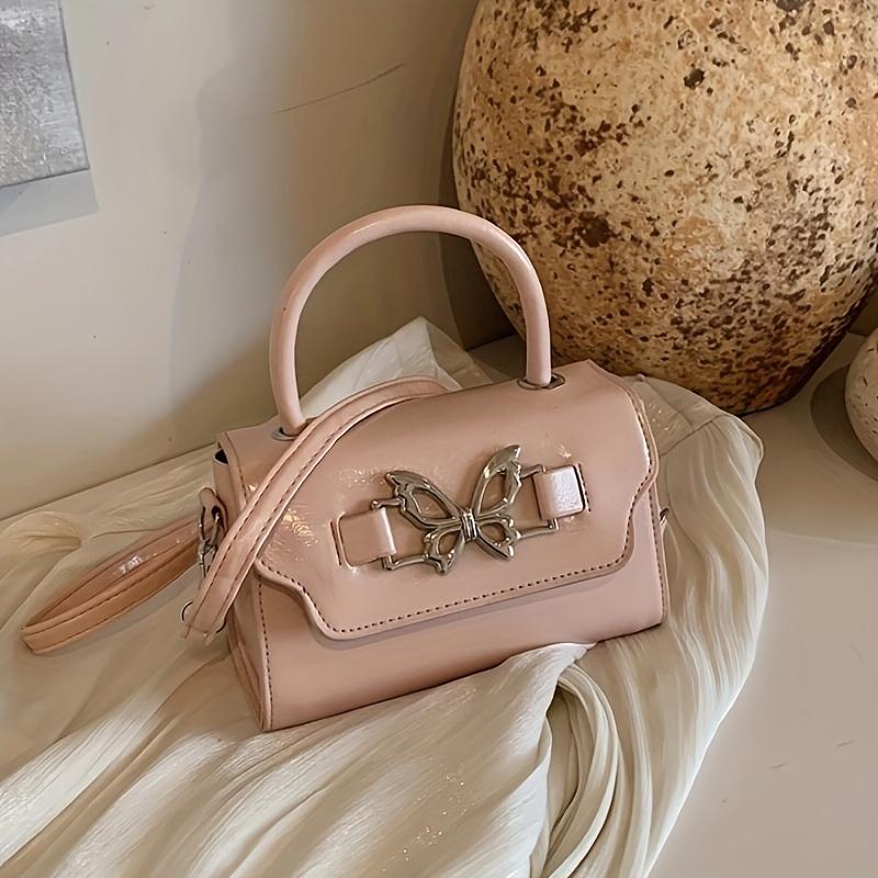 Fashionable Butterfly Handbag For Girls Trendy Single Shoulder Crossbody Bag Mini Square Bag
