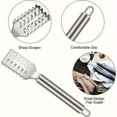 A Multifunctional Fish Scale Scraper With Serrations, Which Can Quickly And Easily Remove Scales And Clean Fish, Suitable For Restaurant Kitchens