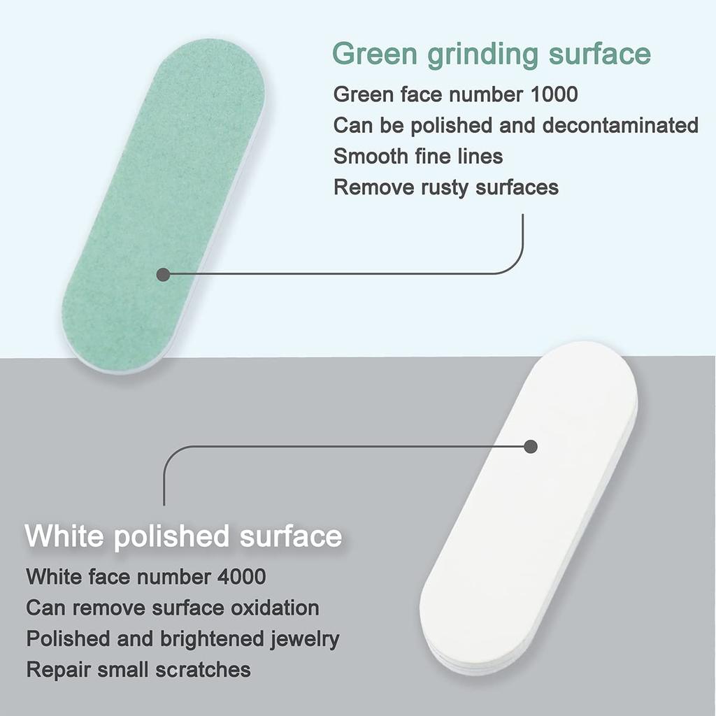 20Pcs Dual-Ended Polishing Sticks Multi-Purpose Abrasive Buffing Bars for Alloy Jewelry Watch Phone Accessories Restoration
