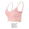 Chic Lady Sutiã Sexy Roupa Interior Acolchoada Alças Sem Fio Padrão de Flor Mulheres Bralette