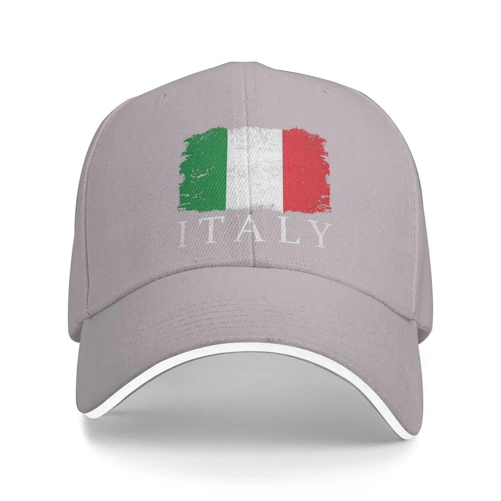 Italy Country Flag Sun Baseball Cap  Summer Fitted Retro Trucker Hat For UnisexTeens Outdoor Sport Baseball Caps