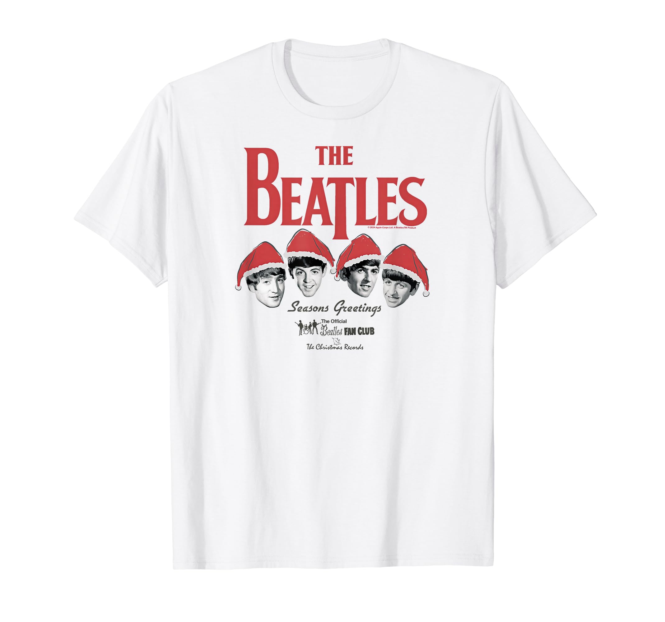 The Beatles - Seasons Greetings Christmas Records T-shirt