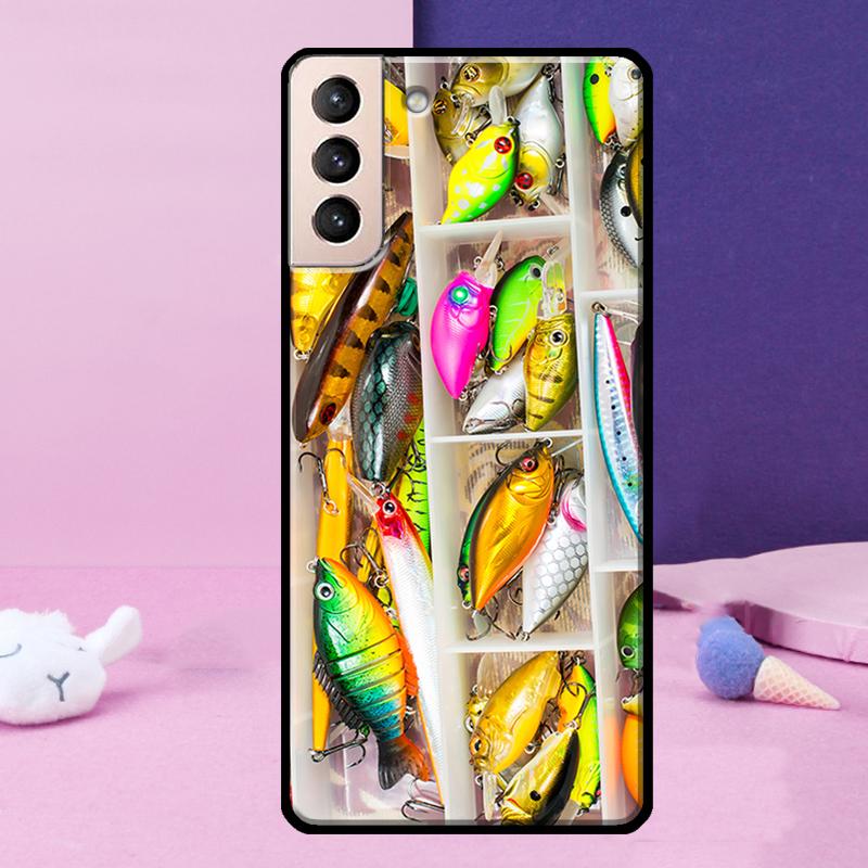 Fishing Rod Tool Phone Case For Samsung Galaxy S25 Ultra S23 S20 S21 S22 S24 FE S9 S10 Plus S24 Ultra Cover