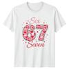 Six Seven 67 Heart Pattern Unisexs TShirt 67th Birthday Milestone Gift For Her
