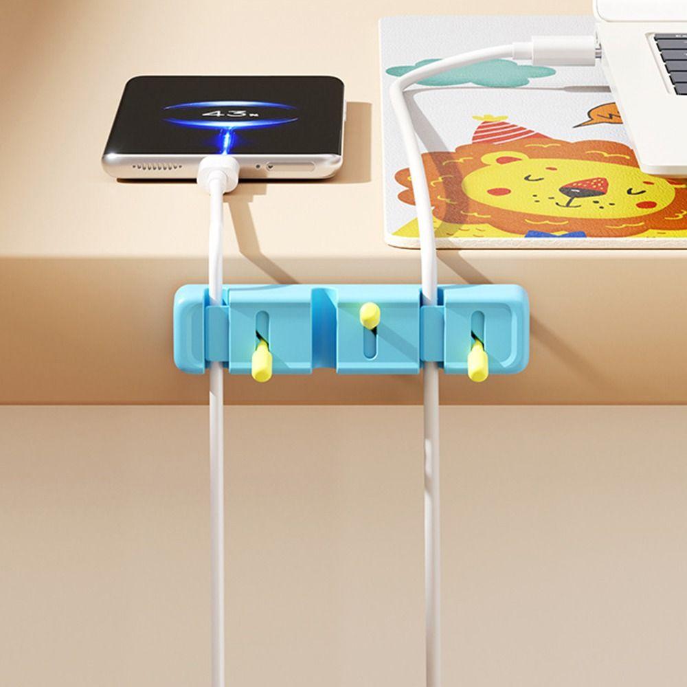 Gifts Portable Cable Organizer Lever-type Data Cable Storage Tool Phone Data Cable Holder Wall-mounted Plug Holders