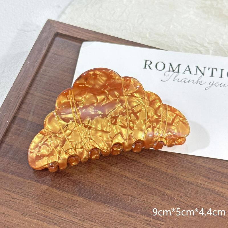 Croissant Brezel Haarklammer Simuliertes Essen Acryl Haarspangen Haaraccessoires Für Frauen Mädchen Geschenk