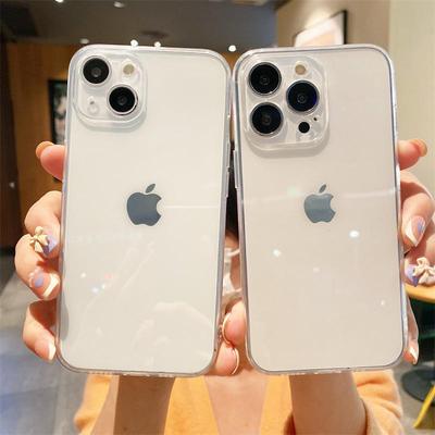 Suitable for Apple 16 Transparent Phone Case, IPhone15promax Protective Case, Ultra-thin 14/13 Full Cover, Simple and Easy