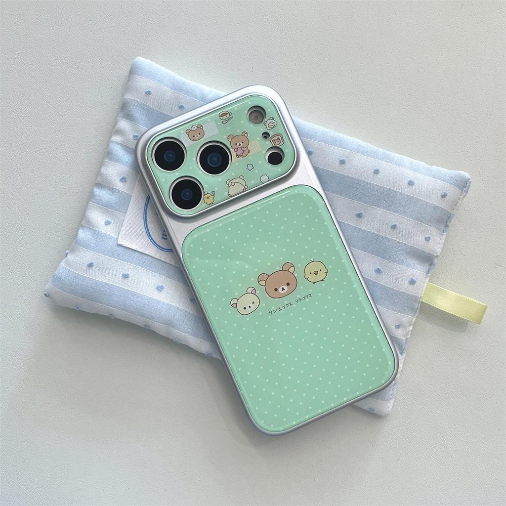 Rilakkuma Cartoon iPhone 15 Compatible Pro/Max Case with Drop Protection